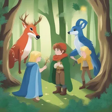 As the heroes ventured into the enchanted forest, they encountered magical creatures with shimmering nebs, each with a different ability.