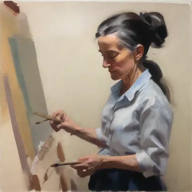 The artist's brushstrokes were brisk and confident, capturing the energy and vitality of the subject.