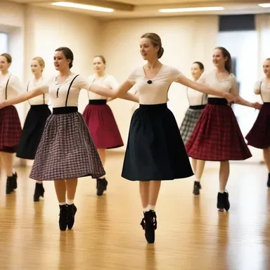 The film showcased a traditional reel performed by a group of talented country dancers.