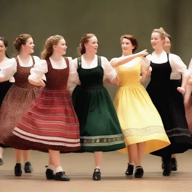 The film showcased a traditional reel performed by a group of talented country dancers.