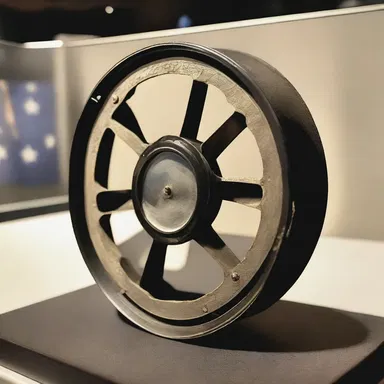 The reel that contains the film depicting the historic moon landing was carefully preserved in a museum.