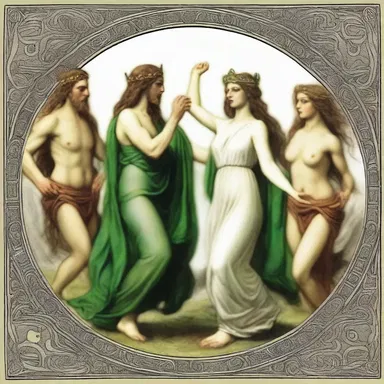 In Celtic mythology, it was believed that the gods would sometimes join mortals in their festivities, dancing to the sound of a reel.