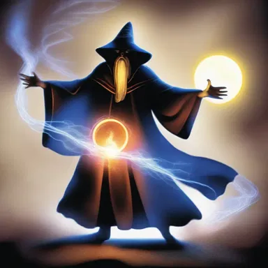 The sorcerer cast a spell that made his enemies reel, stumbling and losing their balance.