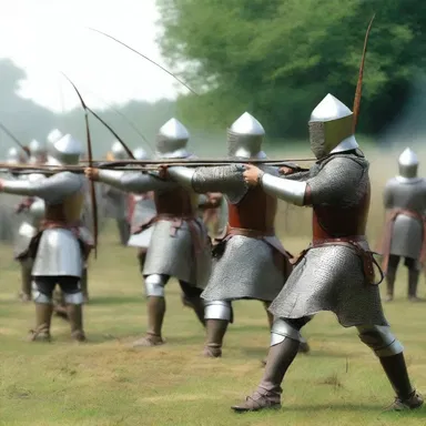 During the Battle of Agincourt, the English archers made the French knights reel with their deadly arrows.