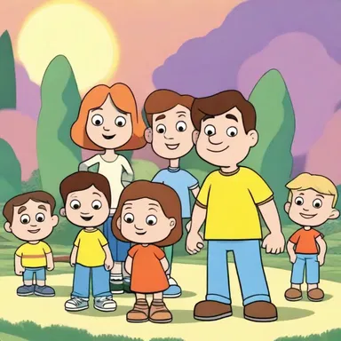 The animated show followed the adventures of a group of sequential characters in a fictional world.