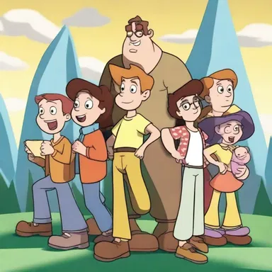 The animated show followed the adventures of a group of sequential characters in a fictional world.