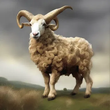 In the realm of mythical creatures, a legendary tup with golden fleece was said to possess extraordinary powers.