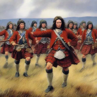 The Battle of Culloden in 1746 saw the Highland clans led by their chieftains, each accompanied by a valiant tup.