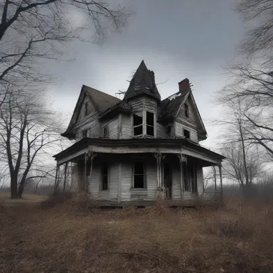 The old abandoned house had an uncordial aura, making it the perfect setting for a horror movie.