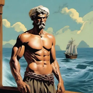 According to ancient mythology, the cabin boy was a mortal chosen by the sea gods to serve aboard their divine vessel.