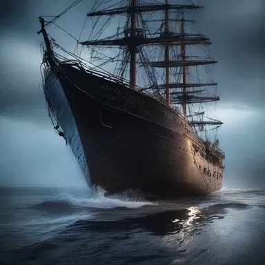 The horror story told the chilling tale of a haunted ship, where the cabin boy's ghostly presence frightened the crew in the dead of night.