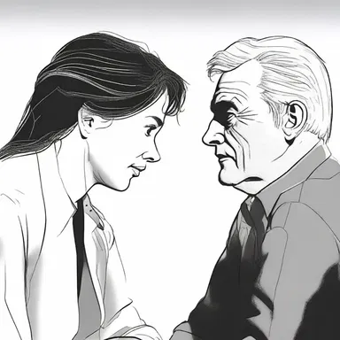 The author skillfully used a chunk of dialogue to convey the intense emotions between the characters.