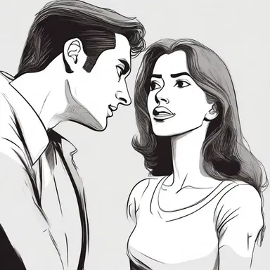 The author skillfully used a chunk of dialogue to convey the intense emotions between the characters.