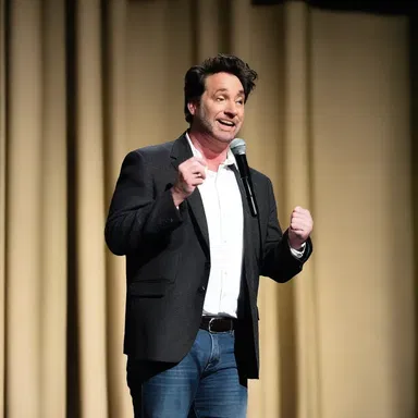 The comedian delivered a hilarious punchline that left the audience laughing in chunks.