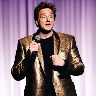 The comedian chunked his best one-liners to keep the audience laughing all night.