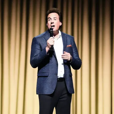The comedian chunked his best one-liners to keep the audience laughing all night.