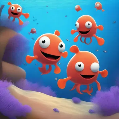 In the animated series, the friendly krill characters embarked on exciting underwater adventures, meeting new friends along the way.