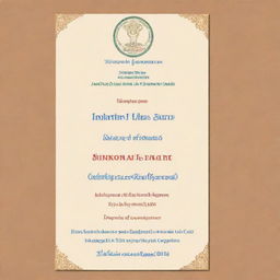 An invitation card for a ‘Sukhmani Saheb Path’ event. Event details include the date: 13-01-2024, at 11AM, with the venue being a cozy, welcoming home.