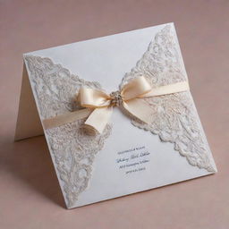 An exquisitely designed, elegant invitation card