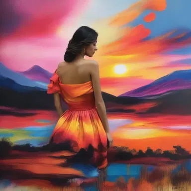 In the world of fashion, a landscape painting may inspire a designer to create a collection featuring prints of vibrant sunset landscapes on dresses and accessories.