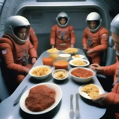 The predigested food in the sci-fi movie provided sustenance for the characters on their space journey.