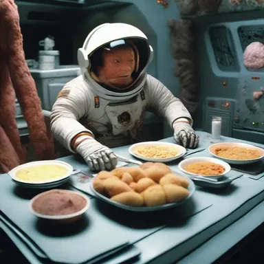The predigested food in the sci-fi movie provided sustenance for the characters on their space journey.