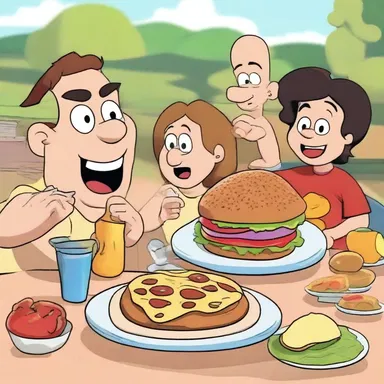 The predigested food in the animated show helped the characters quickly regain their energy after an adventure.