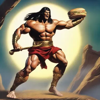 In the ancient myth, the hero consumed predigested food to acquire supernatural strength.