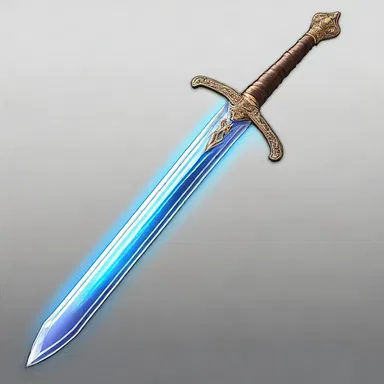 The enchanted sword was forged with a magical filament, making it glow with an ethereal light when wielded by a hero.