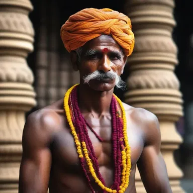 In Hinduism, a sacred thread called 'janeu' is worn by Brahmin males as a symbol of their initiation and is made of multiple filaments twisted together.