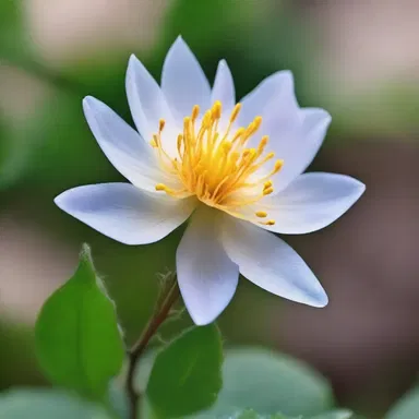 In the poetic description, the author compared the delicate filament of the flower to a fragile thread of life.