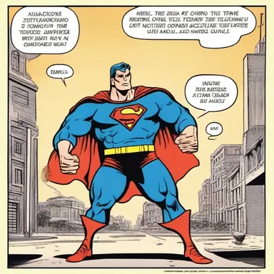 In the comic strip, the superhero consigned himself to fighting evil for eternity.