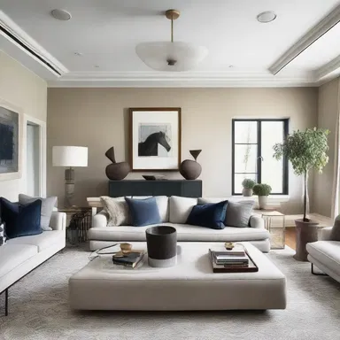 The homeowners consigned the task of redesigning their living room to a renowned interior designer.
