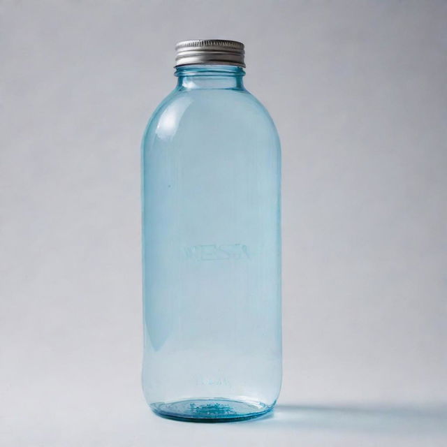 I need a clear picture of a canister bottle with Nessa water neatly and boldly written on it