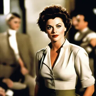 In the movie, the actress played a mannish character who took on traditionally male roles.
