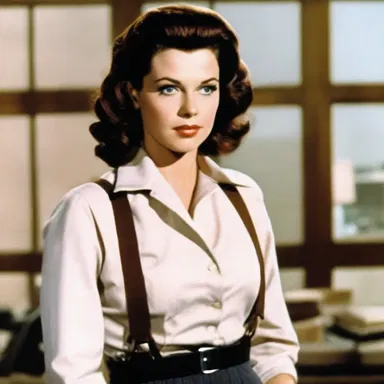 In the movie, the actress played a mannish character who took on traditionally male roles.