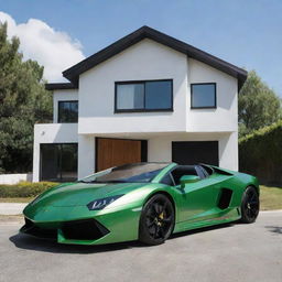 A house with Lamborghini in 2840