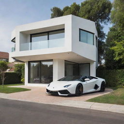 A house with Lamborghini in 2840