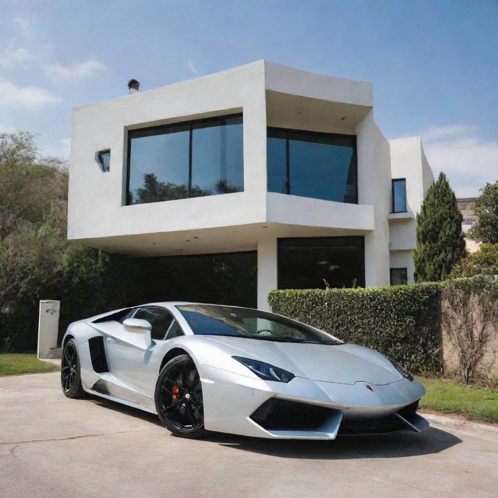 A house with Lamborghini in 2840