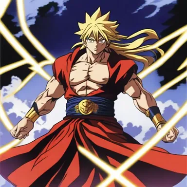 In the anime, the protagonist sacrilegiously defied the gods to obtain ultimate power.