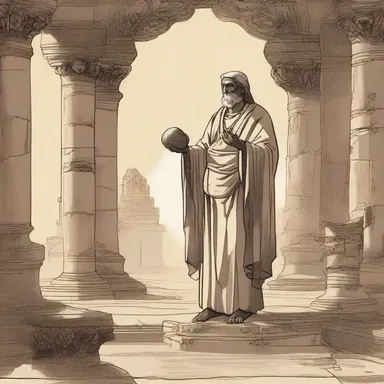 The ancient legend tells of a mortal who sacrilegiously stole the gods' sacred artifact.