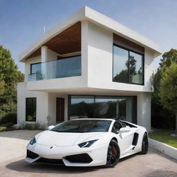 A house with Lamborghini in 2840