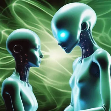 In the science fiction novel, the taciturn extraterrestrial beings communicated through telepathy instead of spoken words.