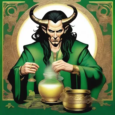 According to Norse mythology, the god Loki used a magical mixer to create a potent potion.