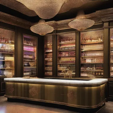 In the novel, the protagonist frequented a luxurious bar where the mixers were crafted with precision and artistry.