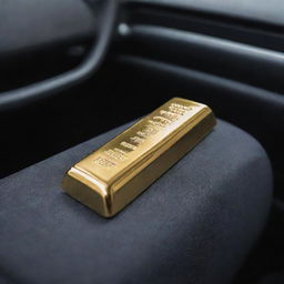 gold bar in car inin bugati