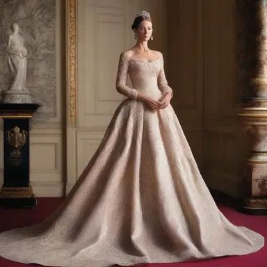 Lady Isabella wore a stunning gown designed by the renowned fashion designer, who was also conferred the title of baronet for his influential contributions to the fashion industry.