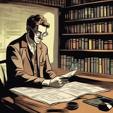The scientific research undertaken by the protagonist in the novel helped solve the mystery and propel the story forward.