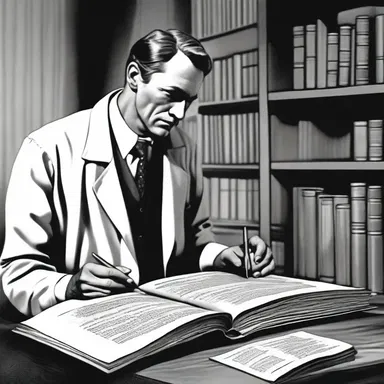 The scientific research undertaken by the protagonist in the novel helped solve the mystery and propel the story forward.