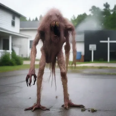 The scientist's experiment gone wrong resulted in a horrifying creature that terrorized the town.